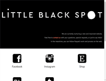 Tablet Screenshot of littleblackspot.com